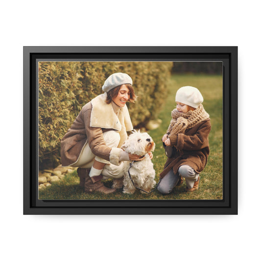 Personalized Matte Canvas, Black Frame