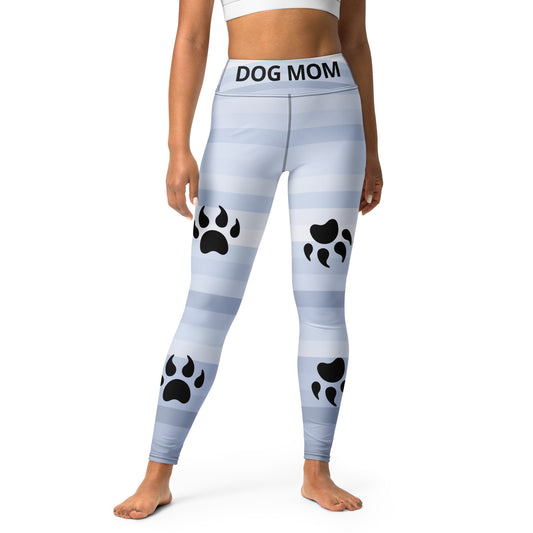 Sweetest Paw Yoga Leggings Stripe PawPrint.