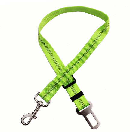A Sweetest Paw Adjustable Dog Seat Belt Dog Car Seatbelt Harness Leads Elastic Reflective Safety Rope with a metal clasp.