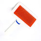 a Sweetest Paw red and white Pet Grooming Brush Glove on a white background.