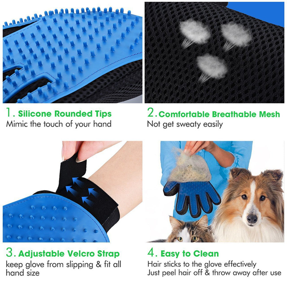 How to use a Sweetest Paw Pet Grooming Brush Glove.
